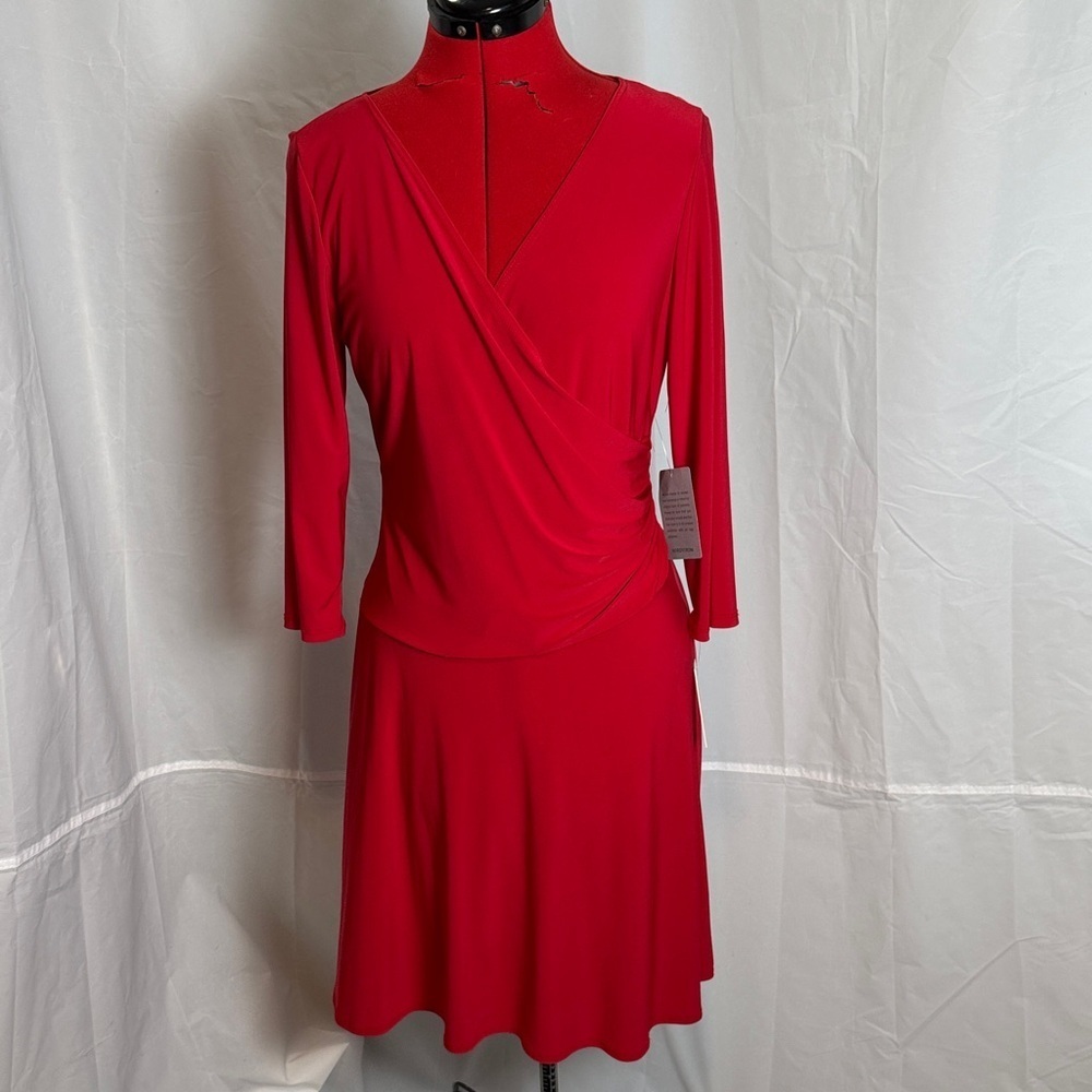 NWT Lightweight Elegant Red Wrap Dress